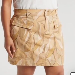 Democracy Absolution Patch Pocket Stretch Twill Skirt Pale Oak 22W